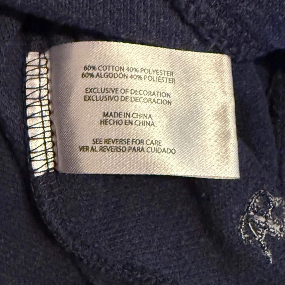 Banana Republic Mens Navy Blue Waffle Knit Raglan Crewneck Sweatshirt Large L